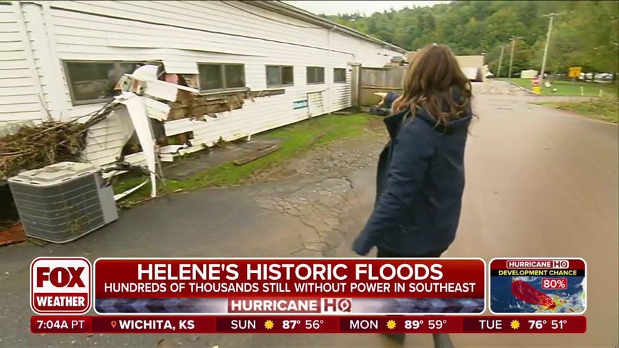 Aid being flown into areas of North Carolina cut off by destruction caused by Hurricane Helene