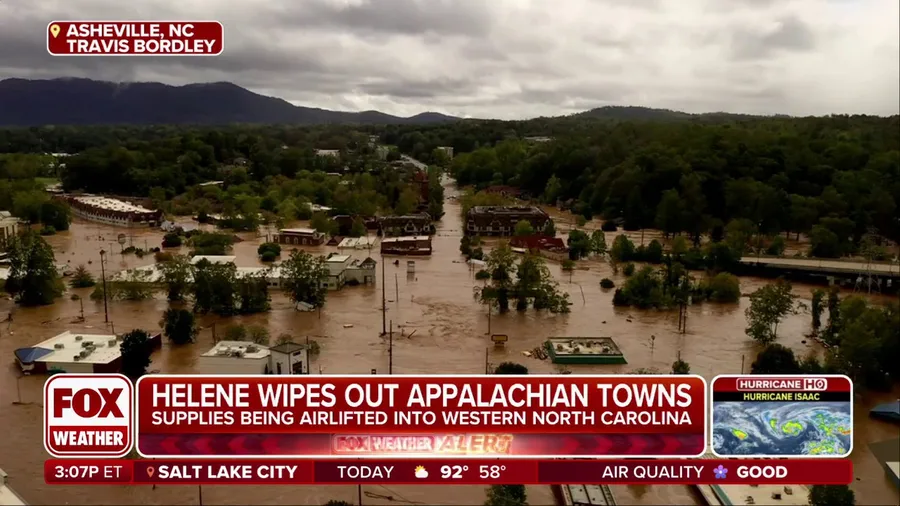 Helene floods cut off access, cell signal to western North Carolina