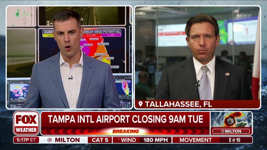 Florida Gov. Ron DeSantis joins FOX Weather to talk preps ahead of Milton