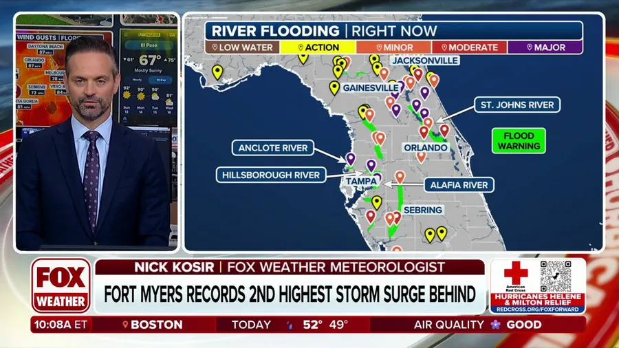 Flooding remains major concern along Florida rivers in wake of Hurricane Milton