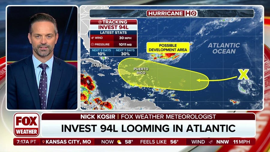 Invest 94L Looms In Atlantic, Could Enter Area Favorable For Tropical ...