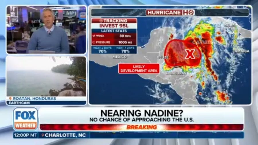 Odds of development increase for Invest 95L near Central America