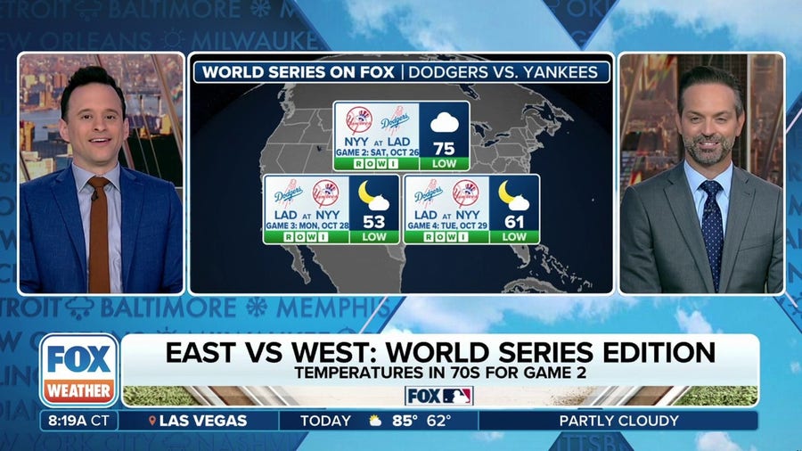 What's the forecast for World Series Games 2-7?