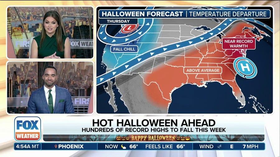 Hot Halloween in store for parts of US