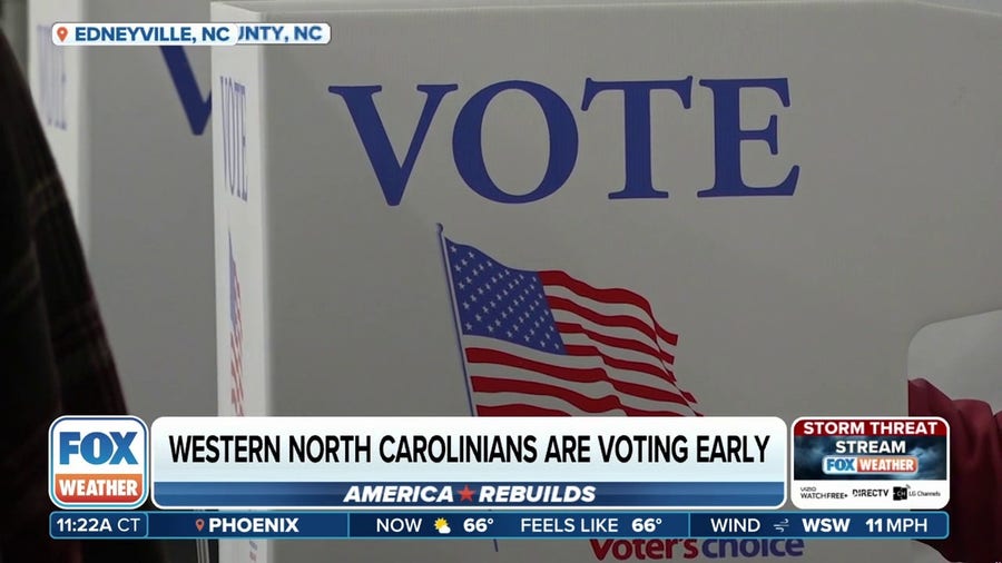 Early voting underway in western North Carolina as recovery from Helene continues