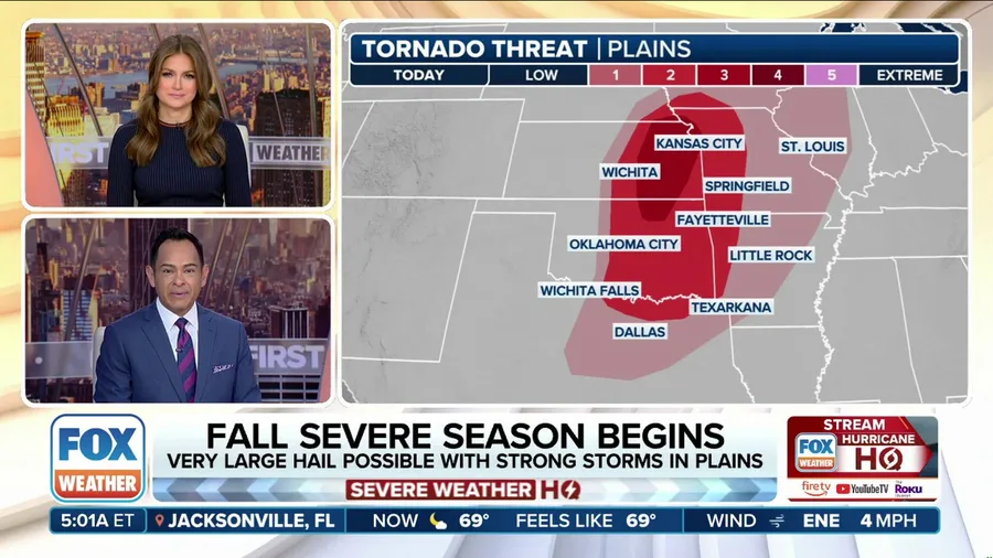 Central US sees highest tornado threat since May