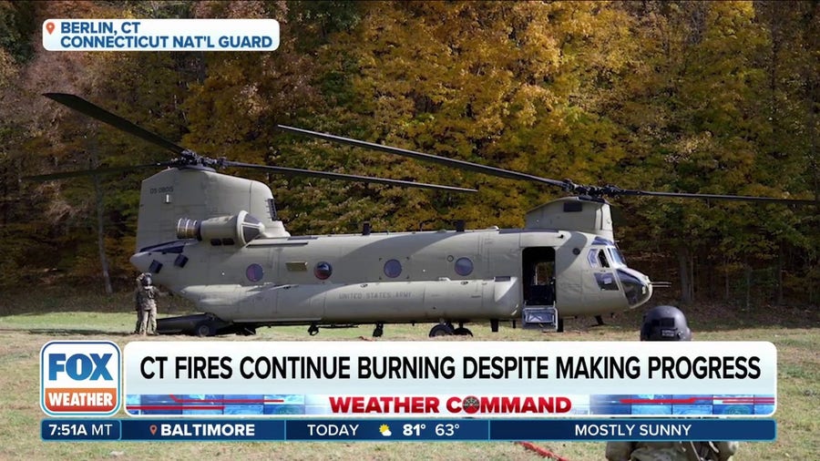 Connecticut National Guard aiding in fight against wildfires