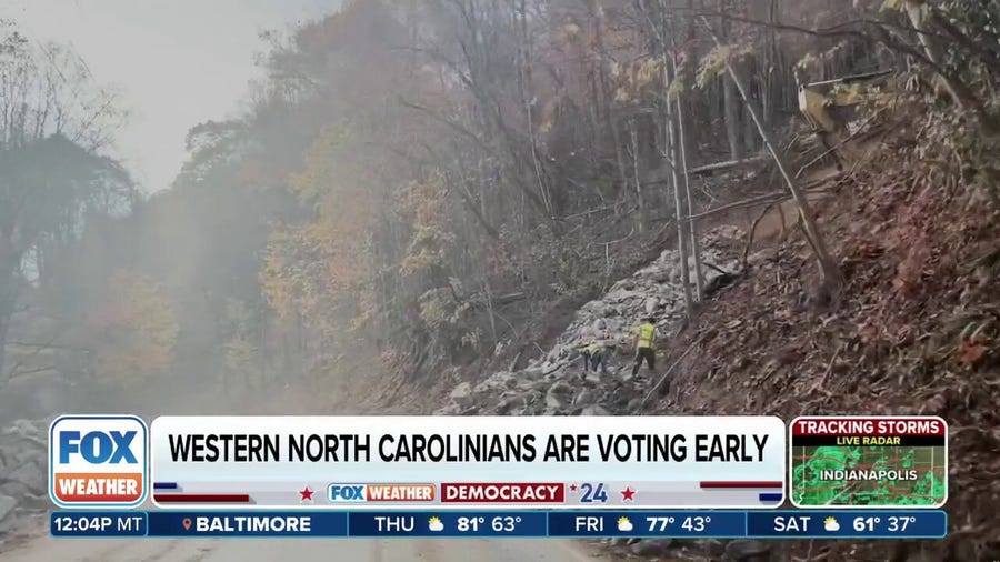 Temporary polling tents in place for North Carolinians to cast their ballots on Election Day