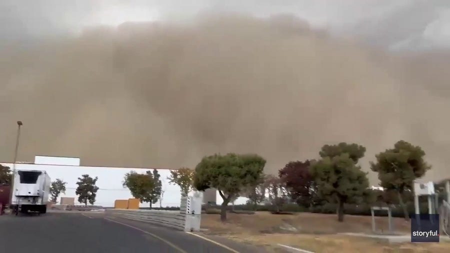 Watch: Giant dust storm hits Central California