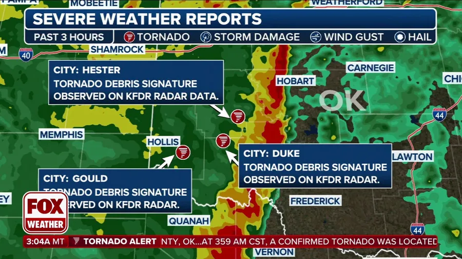 Severe weather sweeps across central, southern Plains