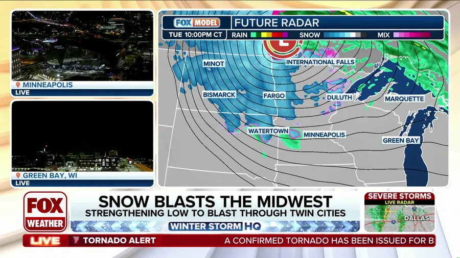 Strengthening storm system to blast Upper Midwest with snow