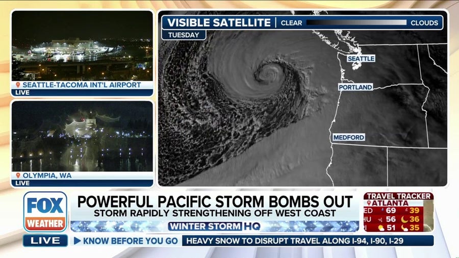 Powerful Pacific storm bombs out as damaging winds blast Northwest