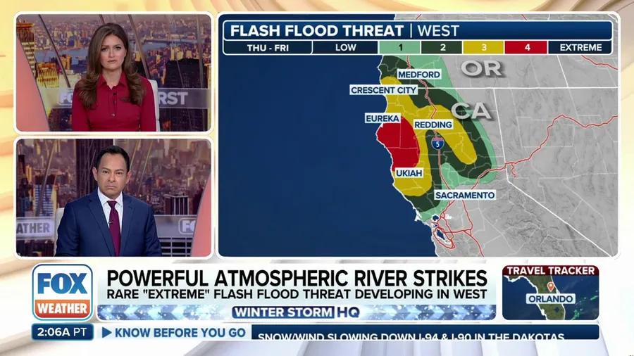 Powerful atmospheric river in West to bring extreme amounts of rain, snow