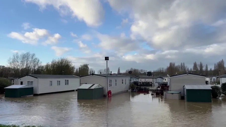 Northampton flooded after U.K. slammed by Storm Bert