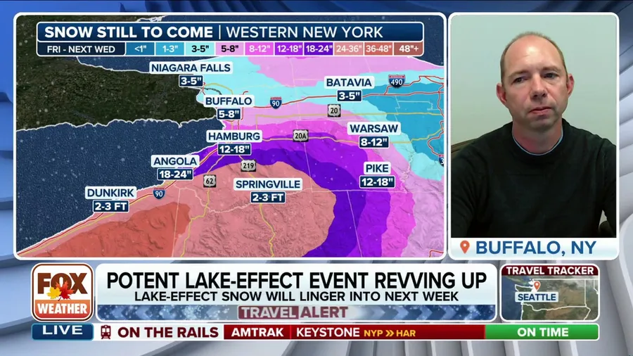 Potent lake-effect snow event ramping up around the Great Lakes over the weekend