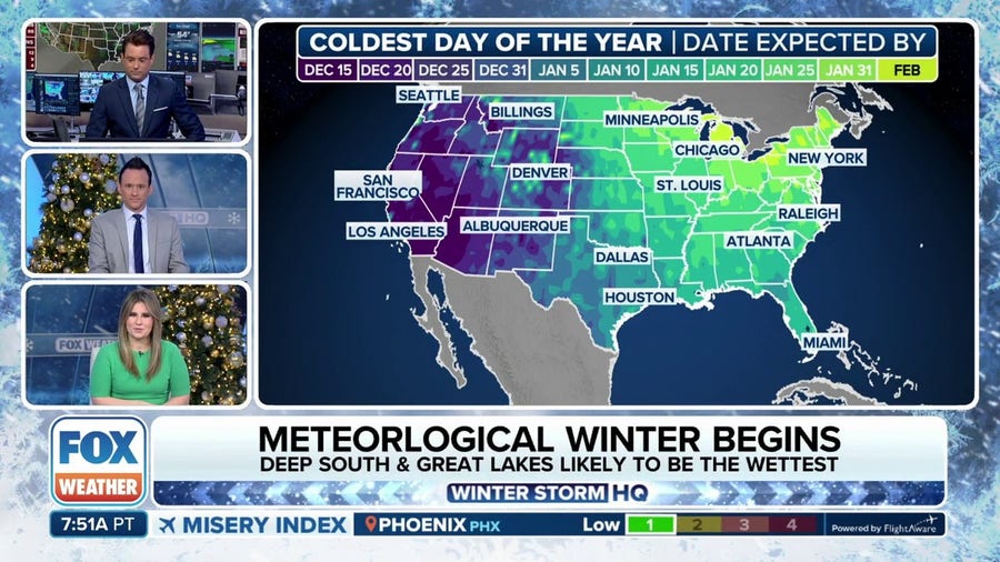 Meteorological winter begins December 1