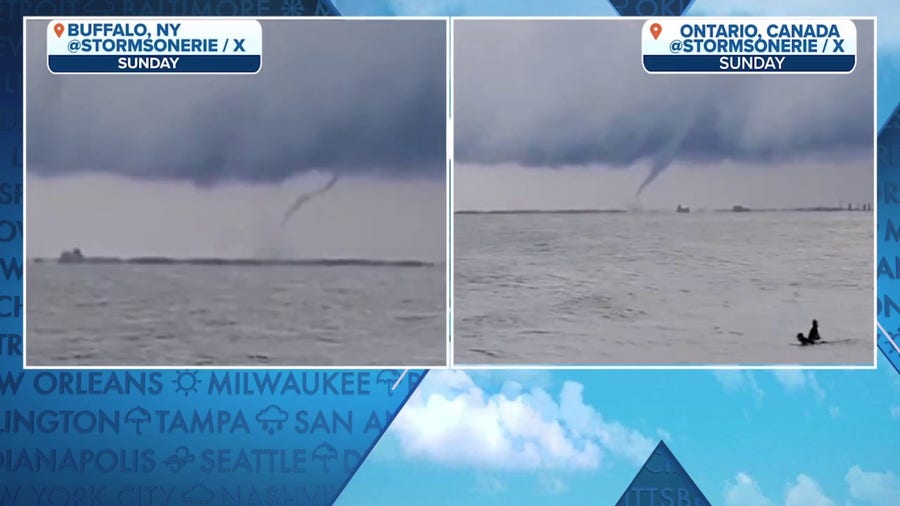 Watch: Waterspouts form on Lake Erie during epic lake-effect snowstorm