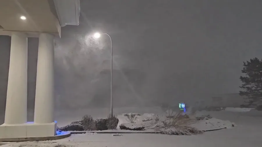 Watch: Heavy, blowing snow slams western New York