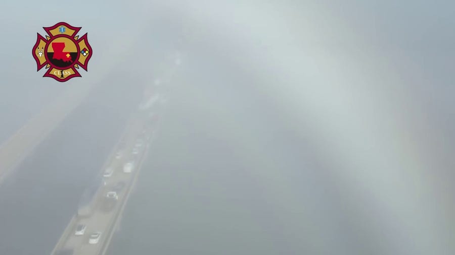 Watch: Dense fog leads to numerous crashes on Lake Pontchartrain Causeway