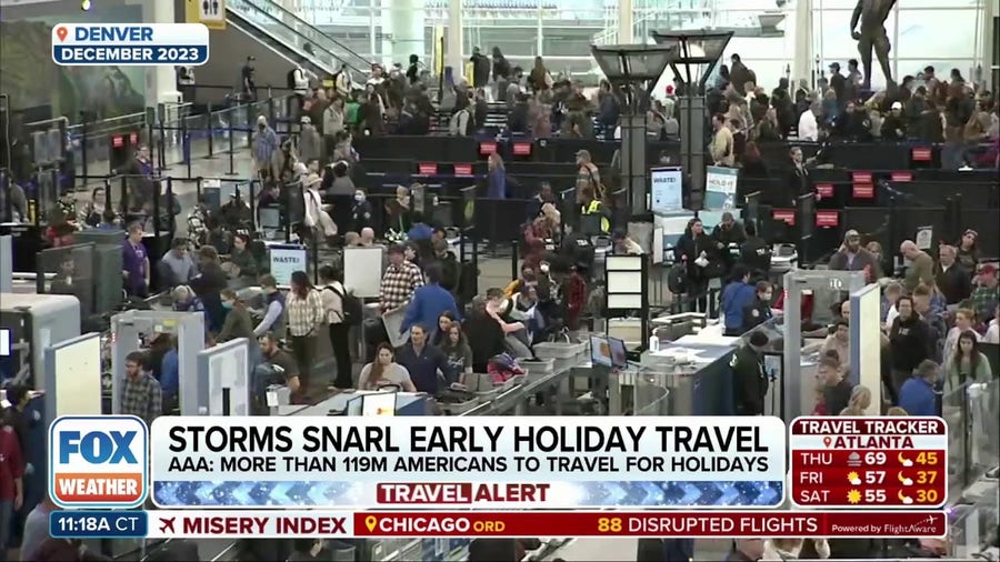 Holiday travel starting to build around the country