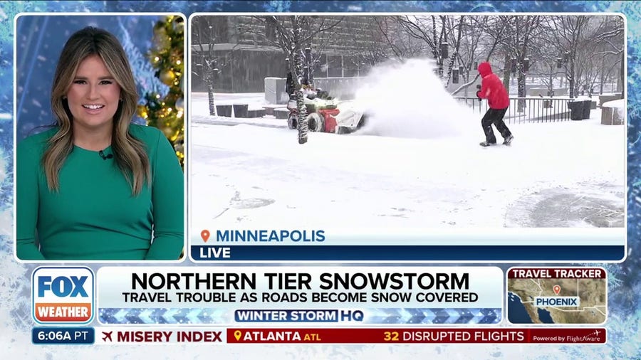 FOX Weather Correspondent Robert Ray battles winter elements in Minneapolis