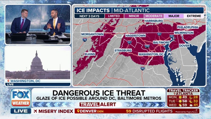 I-95 Corridor faces winter weather threat as pre-Christmas snow eyes Northeast, Midwest