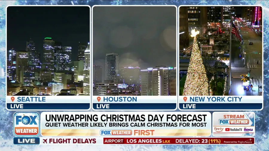 Calm weather brings smooth travels for most on Christmas