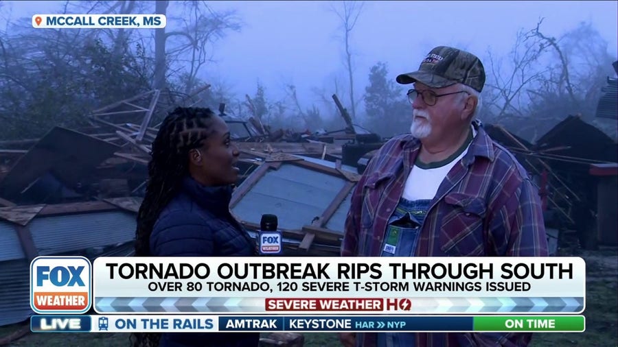 Residents begin cleanup after devastating tornado in McCall Creek, Mississippi