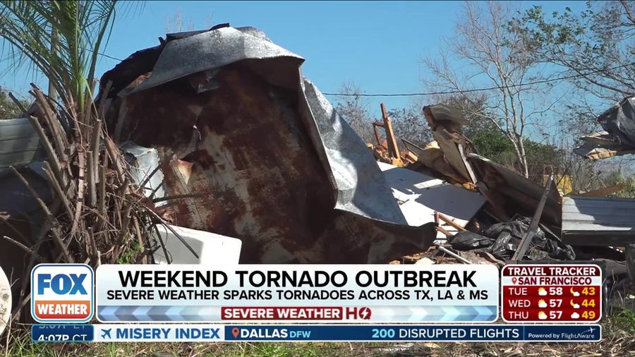 Major damage reported in Texas after weekend tornado outbreak