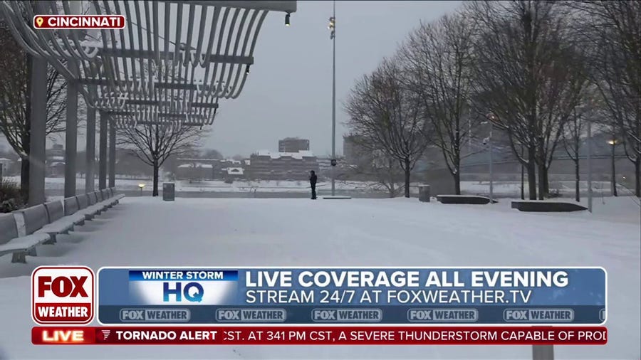 Wintery conditions pick up in Cincinnati