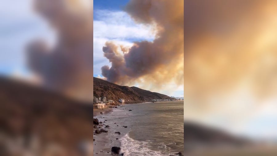 Watch: Sea plane refuels to battle Palisades Fire in California