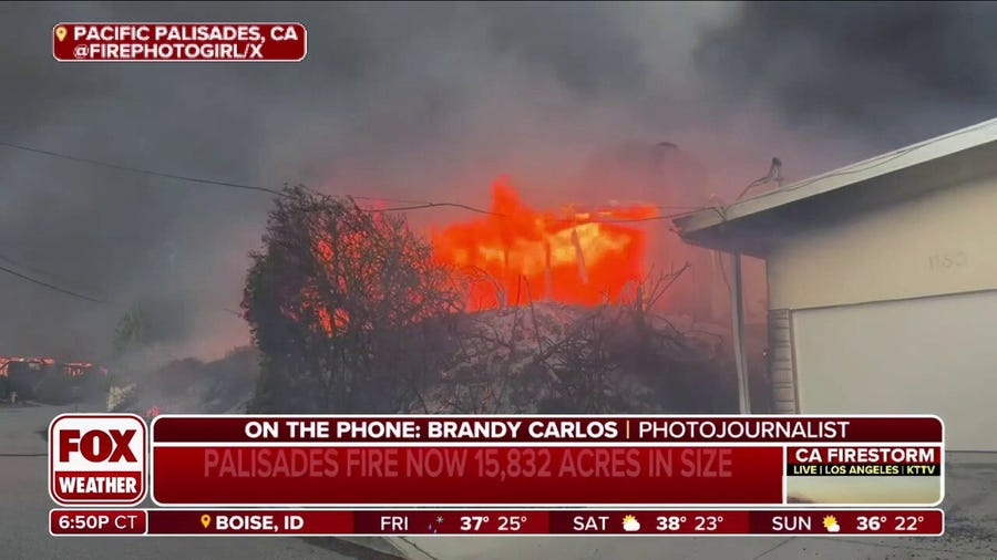 Photojournalist covers major fires around Los Angeles