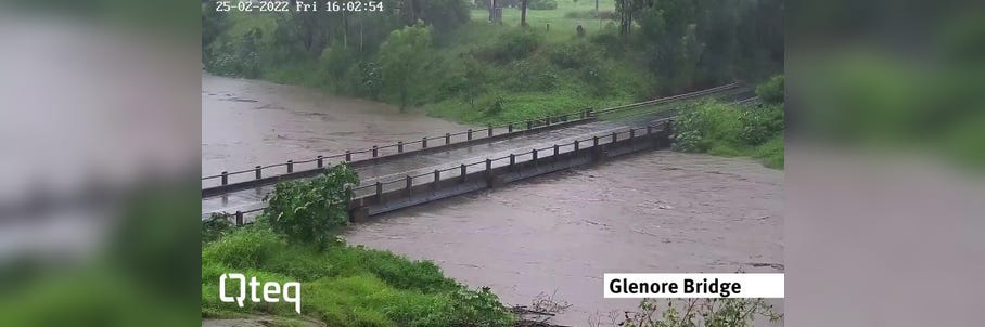 Watch: Floodwaters submerge Australian bridge in 6 hours
