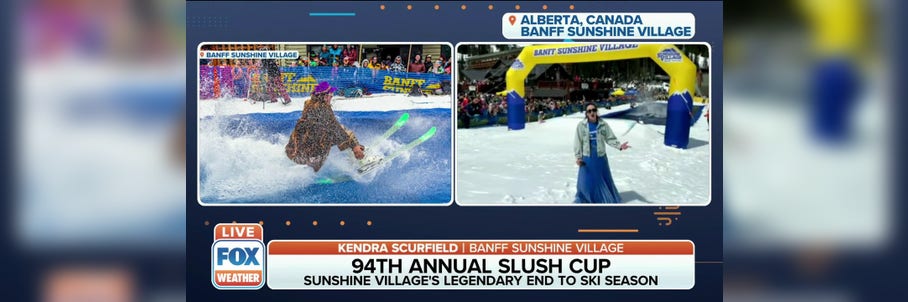Banff Sunshine's Slush Cup—The legendary pond skimming event
