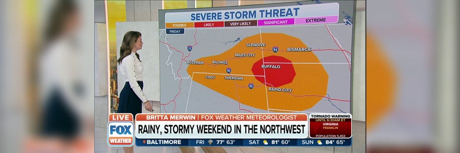 Severe storms possible across Montana and North Dakota through the weekend