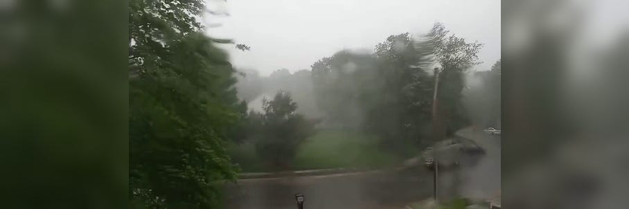 Watch: Heavy rain pushes through Williamstown, NJ