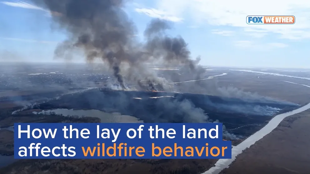 It's not just the weather and the flames that challenge firefighters during a wildfire, but the topography can play a big role in the fire's behavior.