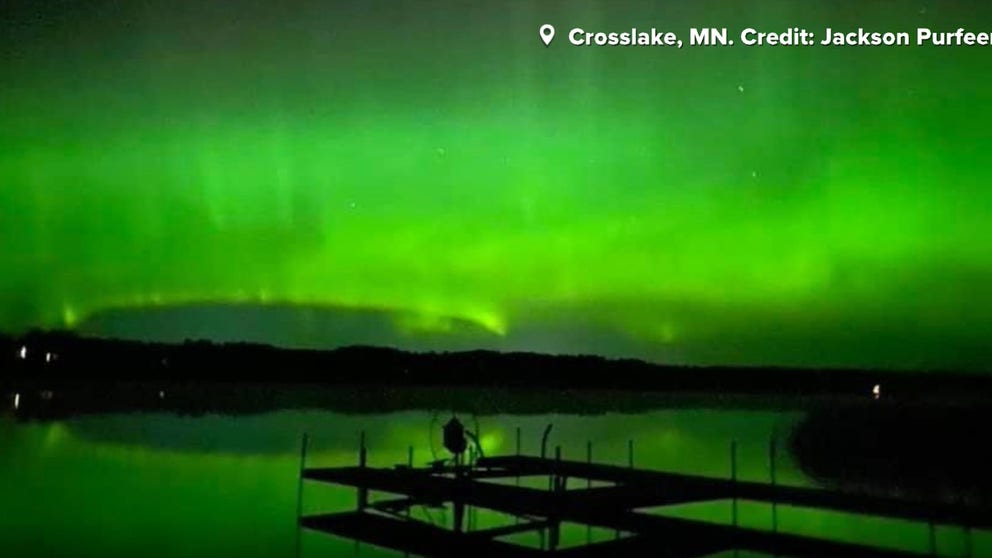 Northern lights were extra active and bright thanks to a solar flare.
