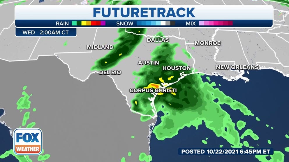 A tropical cyclone in the Pacific could to lead to increased rains across Texas