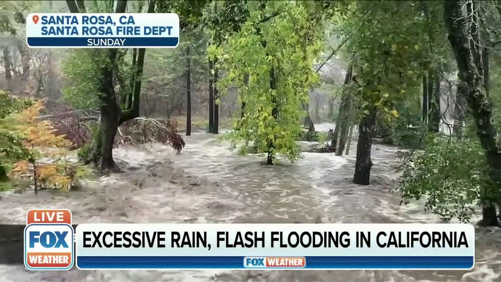 Excessive rain, flash flooding taking place in California