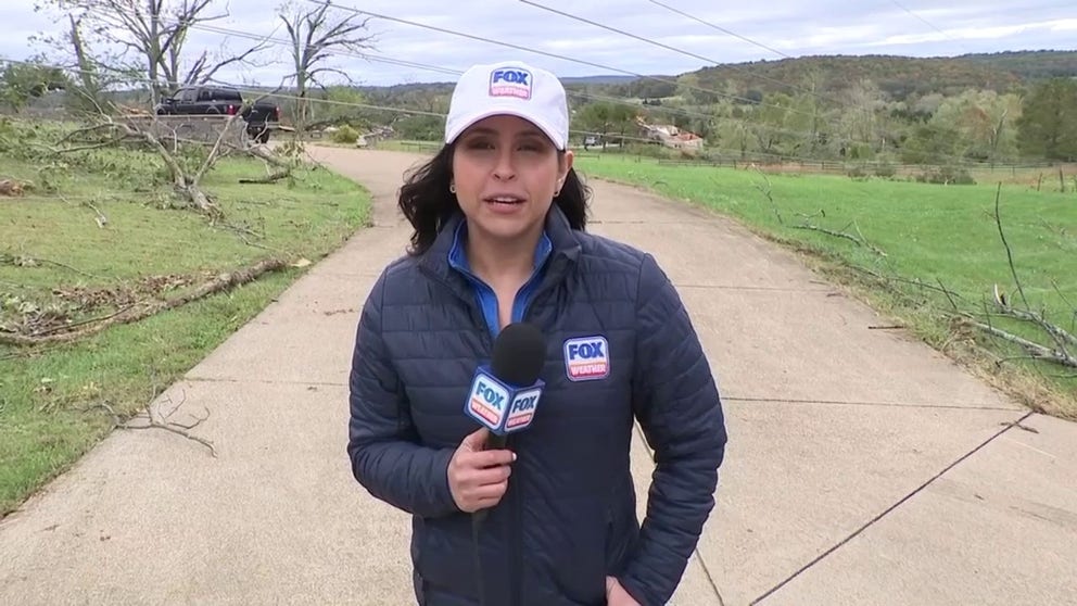 FOX Weather Nicole Valdes reports from Farmington, Missouri, after tornadic storms developed across portions of the Midwest on Sunday evening and caused damage across a stretch of counties.