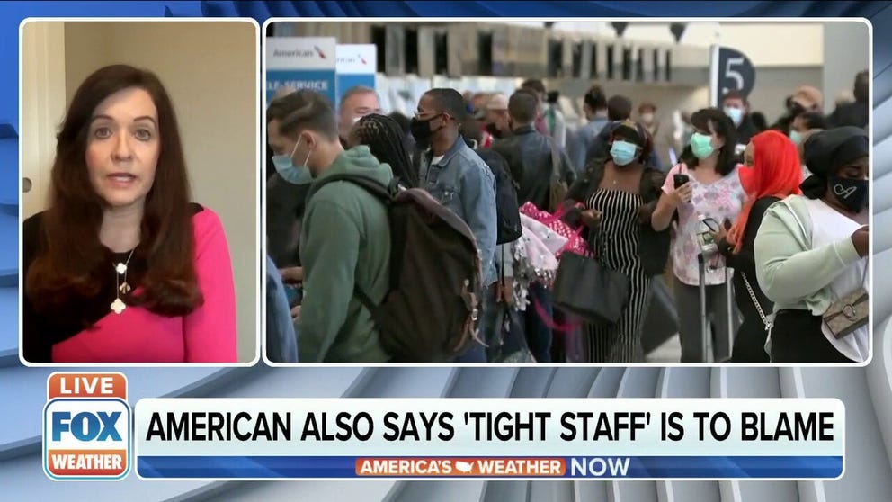 Kathleen Bangs, an aviation expert, talks about what is causing the flight cancellations at American Airlines.