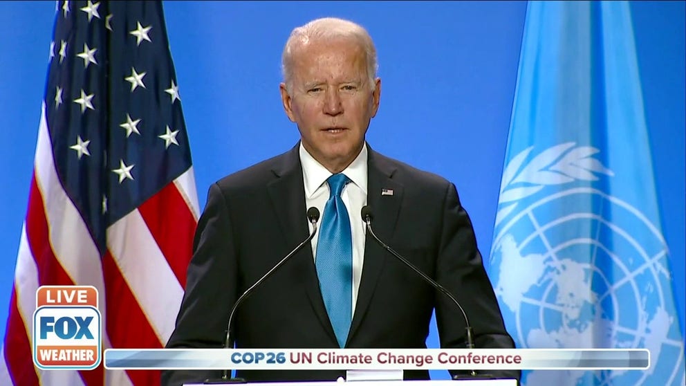 President Joe Biden recapped the efforts to address climate change that have been made during his two days at COP26.
