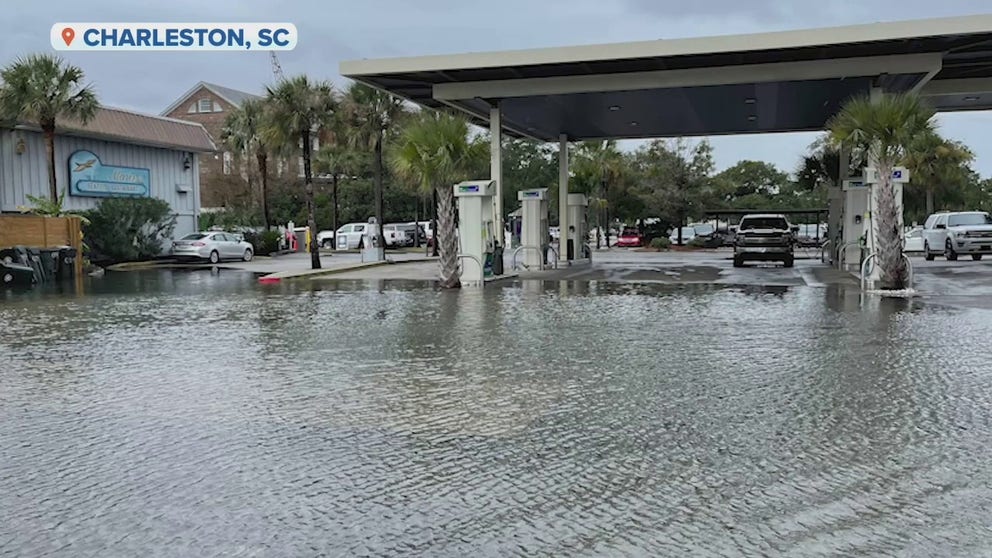 Various locations in downtown Charleston flooded during the nor'easter.