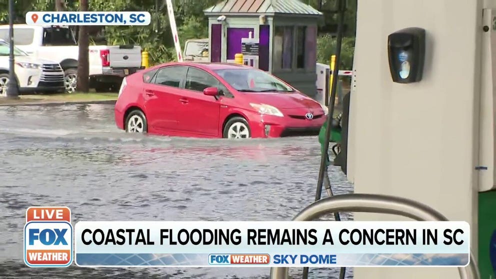 A nor'easter that formed off the Florida coast on Friday is moving away from the southeastern United States, but flooding remains a concern.
