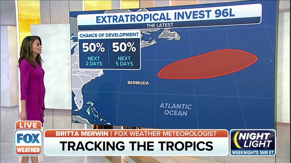 There's a 50% chance of a named storm later this week in the Atlantic.  
