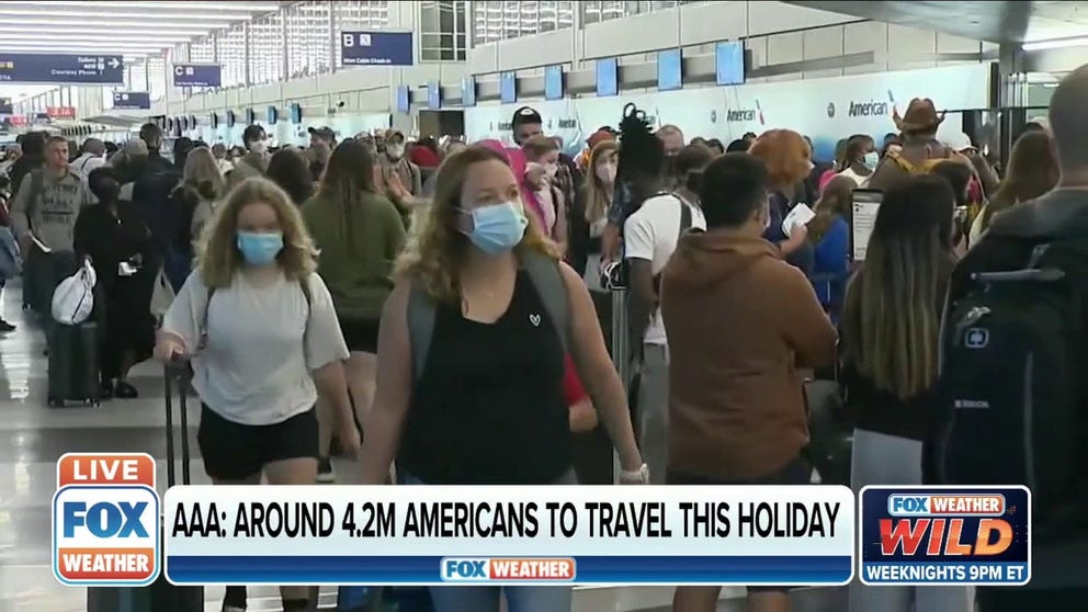 AAA says around 4.2 million Americans are expected to travel this holiday season.
