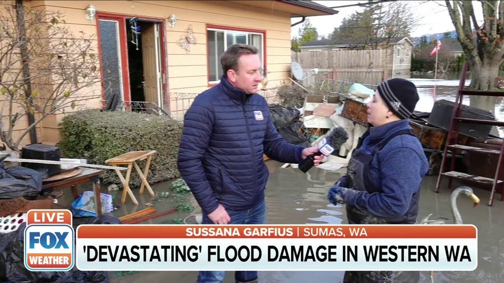 Sussana Garfius on helping clean her boss’s house in Sumas after floods cause major damage to homes.