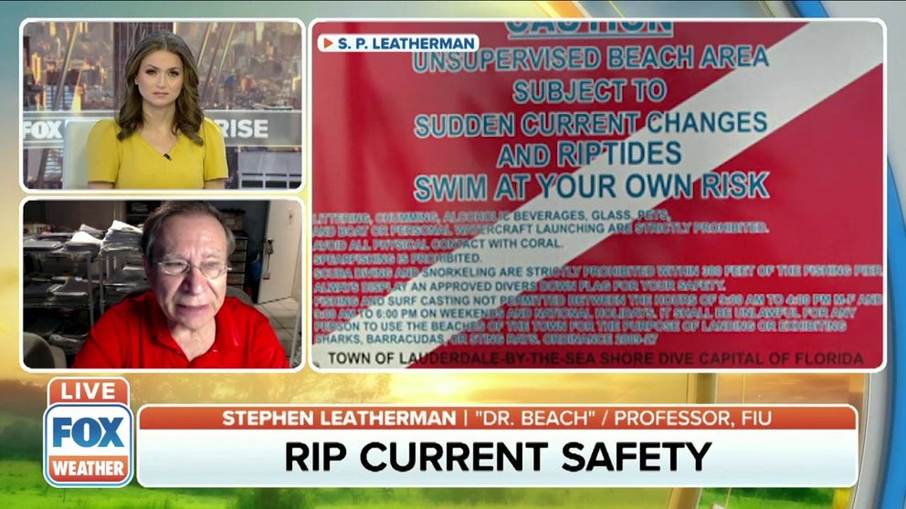 Florida International University Professor Stephen Leatherman explains what a rip current is, and how you can stay safe if you're ever caught in one.
