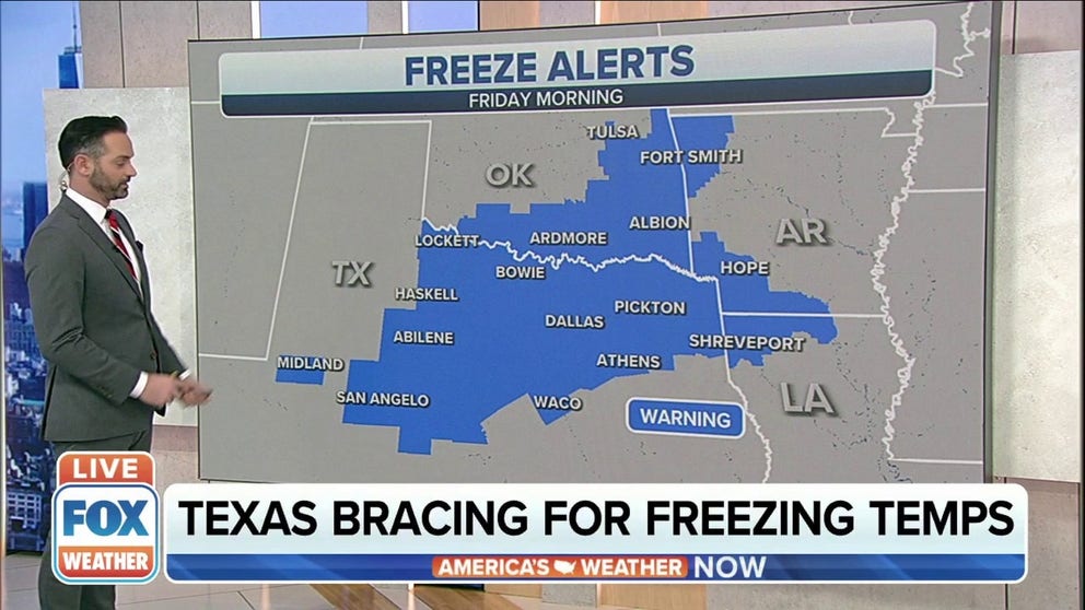 Freezing temperatures to hit Texas | Latest Weather Clips | FOX Weather